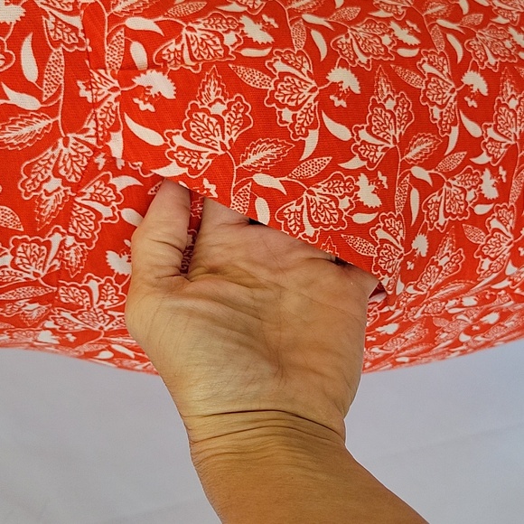 Boden SS Jersey Dress Orange w/ White Floral Print Size 6P - Picture 11 of 15